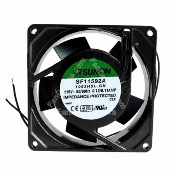 Sunon SF11592A 1092HSL.GN AC 115V 0.11A / 0.12A 2 Wires Axial Cooling Fan
