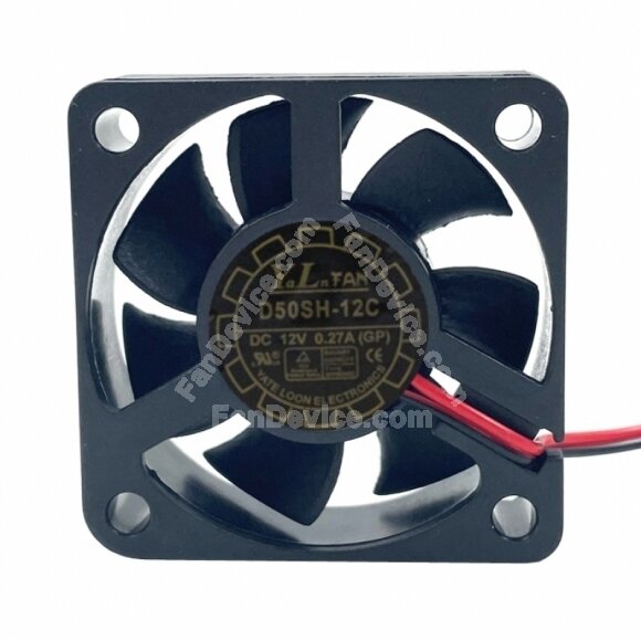 YaLn Fan Yate Loon D50SH-12C DC 12V 0.27A 2 Wires Axial Cooling Fan