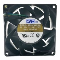 AVC 2B09238B12S DC 12V 3.72A 9238 Ball Bearing PWM Axial Cooling Fan