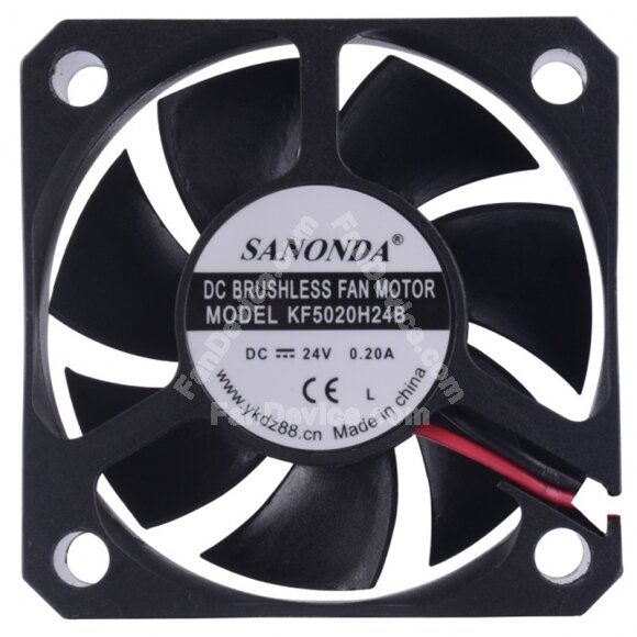 SANONDA KF5020H24B 24V 0.20A 3 Wires DC Brushless Axial Cooling Fan
