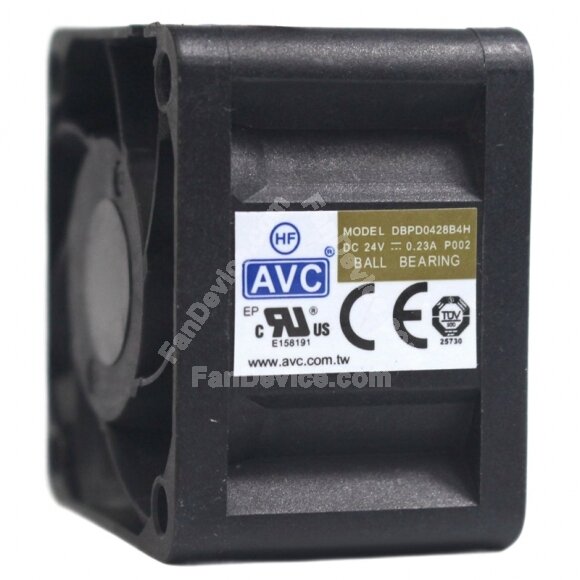 AVC DBPD0428B4H DC 24V 0.23A 4 Wires 4028 Ball Bearing Axial Fan