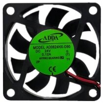 ADDA AD0624HX-D90 DC 24V 0.12A 2 Wires 6015 HYPRO Bearing Axial Fan