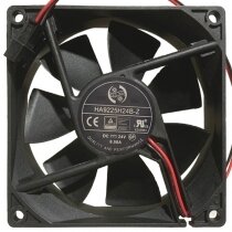 ONG HUA HA9225H24B-Z DC 24V 0.50A 2 Wires Axial Cooling Fan