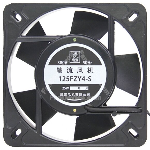 ShanYi 125FZY4-S AC 380V 25W 2 Wires 13532 Axial Cooling Fan