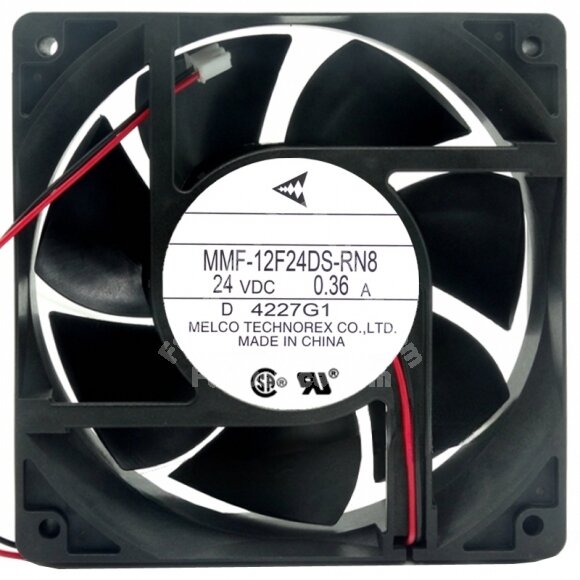 Mitsubishi MMF-12F24DS-RN8 DC 24V 0.36A 2 Wires 12038 Axial Cooling Fan