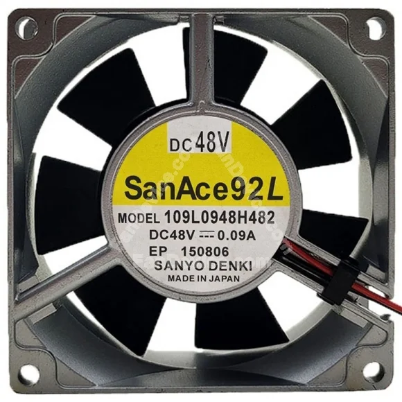Sanyo 109L0948H482 48V 0.09A 2 Wires Axial Cooling Fan