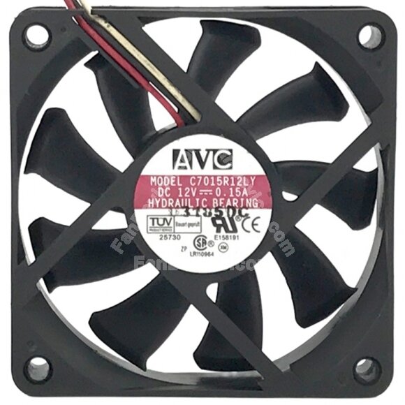 AVC C7015R12LY 12V 0.15A Hydraulic Bearing Axial Fan