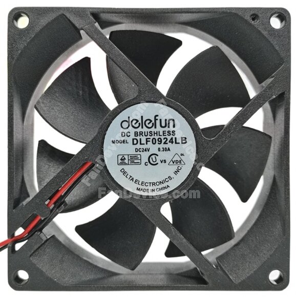 Delefun DLF0924LB 24V 0.30A DC Brushless Axial Cooling Fan