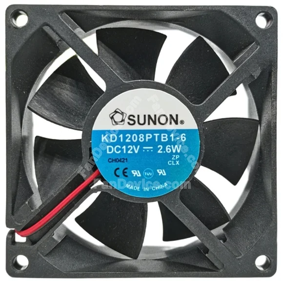 Sunon KD1208PTB1-6 12V 2.6W 8025 Axial Cooling Fan