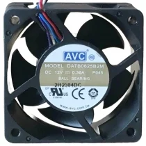 AVC DATB0625B2M 12V 0.36A Ball Bearing Axial Cooling Fan