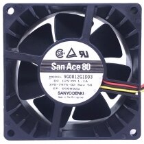 Sanyo 9G0812G1D03 12V 1.1A 3 Wires Axial Cooling Fan