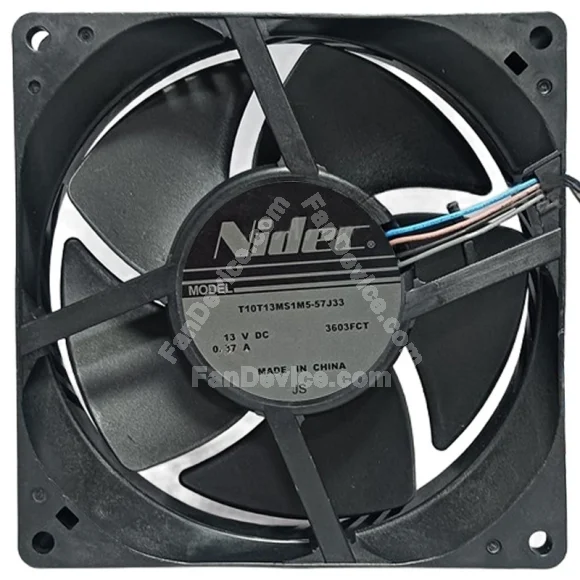 Nidec T10T13MS1M5-57J33 13V 0.37A 4 Wires Cooling Fan