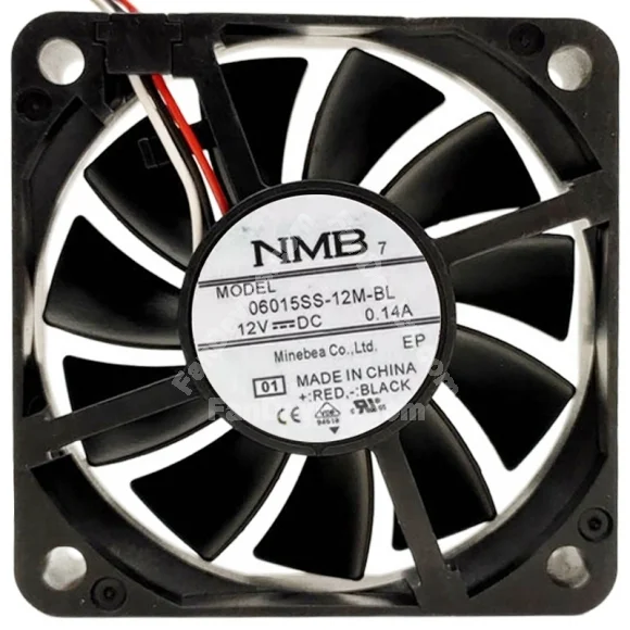 NMB 06015SS-12M-BL 12V 0.14A 3 Wires Axial Cooling Fan