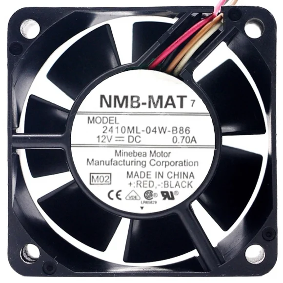 NMB-MAT 2410ML-04W-B86 12V 0.70A 4 Wires Axial Cooling Fan