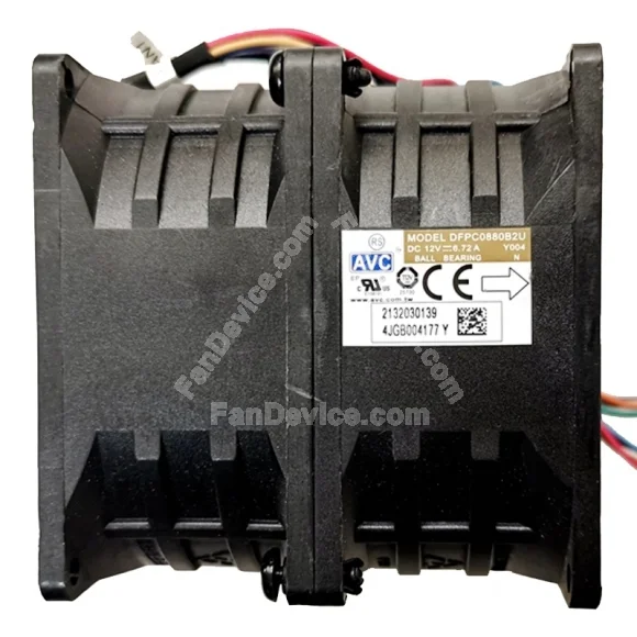 AVC DFPC0880B2U 12V 6.72A Ball Bearing Axial Cooling Fan