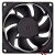 SANONDA KF8025H12R 12V 1.44W 2 Wires Axial Cooling Fan