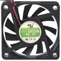 YM YM1206PFB1 12V 0.14A 2 Wires Axial Cooling Fan