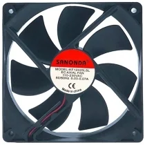 SANONDA KF12025LSL 110-230V 0.03-0.07A 2 Wires Cooling Fan