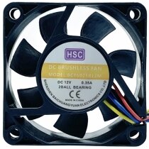 HSC BCY6025B12M 12V 0.35A 2 / 3 Wires Axial Cooling Fan
