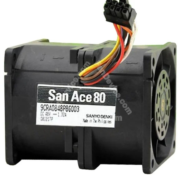 Sanyo 9CRA0848P8G003 48V 1.32A Axial Cooling Fan
