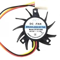 DC-FAN DC5010MS 12V 0.15A 3 Wires Axial Cooling Fan