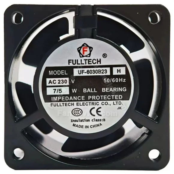 FULLTECH UF-6030B23 H 230V 7/5W 2 Wires Ball Bearing Cooling Fan