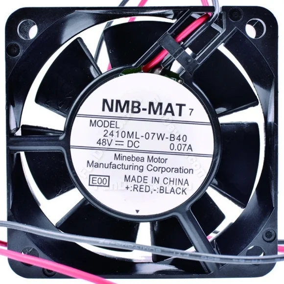 NMB-MAT 2410ML-07W-B40 48V 0.07A 2 Wires Axial Cooling Fan