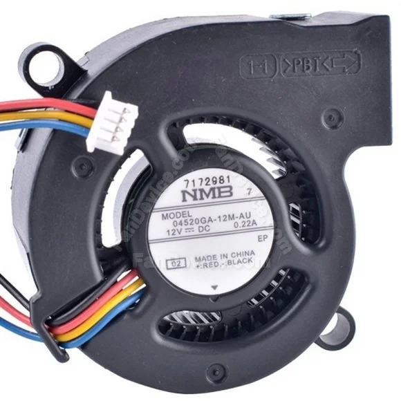 NMB 04520GA-12M-AU DC 12V 0.22A 4 Wires Blower Cooling Fan