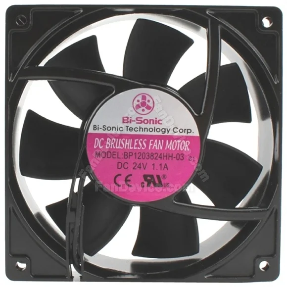 Bi-Sonic BP1203824HH-03 c1 24V 1.1A DC Brushless 2 Wires Cooling Fan