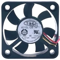 T&T 4010L12B NF1 DC 12V 0.14A 3 Wires Axial Cooling Fan