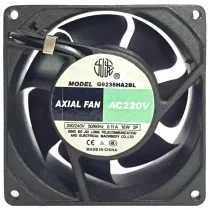 JIULONG G9238HA2BL AC 200/240V 0.11A 16W 2 Wires Axial Cooling Fan