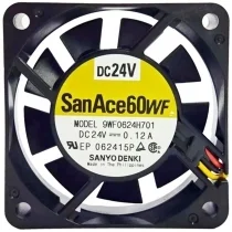 Sanyo 9WF0624H701 DC 24V 0.12A 3 Wires Axial Cooling Fan
