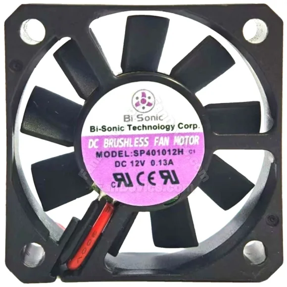 Bi-Sonic SP401012H c1 12V 0.13A DC Brushless 2 Wires Axial Cooling Fan
