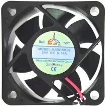 SAN JUN SJ5015HD2 24V 0.14A 2 Wires Ball Bearing Cooling Fan