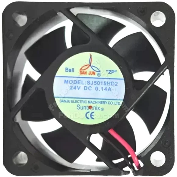 SAN JUN SJ5015HD2 24V 0.14A 2 Wires Ball Bearing Cooling Fan