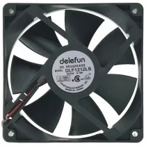 Delefun DLF1212LS 12V 0.18A DC Brushless 2 Wires Axial Cooling Fan