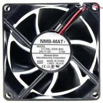 NMB-MAT 3110KL-B5W-B60 DC 24V 0.18A 2 Wires Axial Cooling Fan