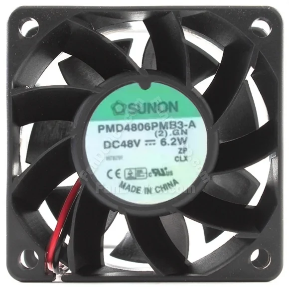 Sunon PMD4806PMB3-A DC 48V 6.2W 2 Wires Axial Cooling Fan