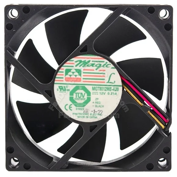 Magic MGT8012MB-A20 DC 12V 0.21A 3 Wires Axial Cooling Fan