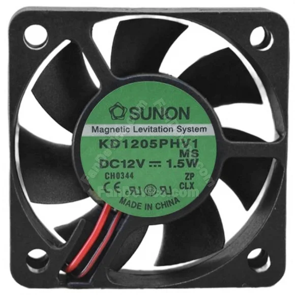 Sunon KD1205PHV1 DC 12V 1.5W 2 Wires Axial Cooling Fan