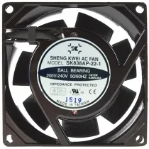 SHENG KWEI SK838AP-22-1 200V-240V 0.06/0.05A 14/12W Impedance Protected Cooling Fan