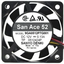 Sanyo 9GA0512P7G001 DC 12V 0.13A 4 Wires Axial Cooling Fan