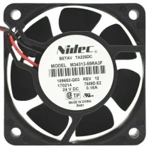Nidec M34313-55RA3F DC 24V 0.16A 2 Wires Axial Cooling Fan