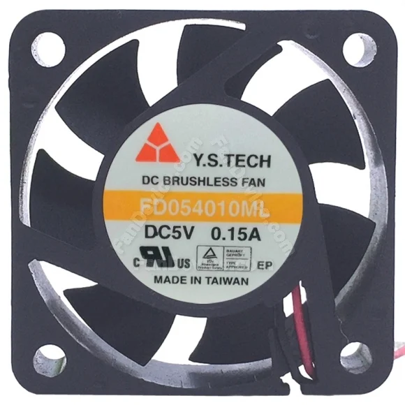 Y.S.TECH FD054010ML 5V 0.15A DC Brushless 2 Wires Axial Cooling Fan