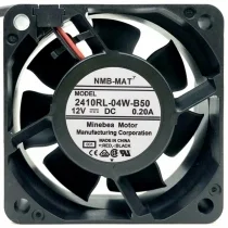 NMB-MAT 2410RL-04W-B50 DC 12V 0.20A 2 Wires Axial Cooling Fan