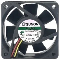 Sunon PMD1206PKV1-A DC 12V 2.7W 3 Wires Maglev Axial Cooling Fan