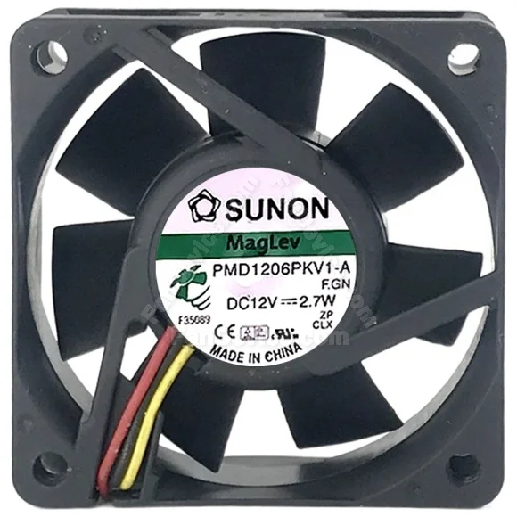 Sunon PMD1206PKV1-A DC 12V 2.7W 3 Wires Maglev Axial Cooling Fan