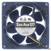 Sanyo 109P1312S101 DC 12V 1.3A 3 Wires Axial Cooling Fan