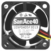 Sanyo 109P0405F3013 DC 5V 0.28A 3 Wires Axial Cooling Fan