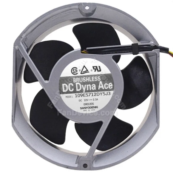 Sanyo 109E5712DY5J3 12V 2.3A DC Brushless 4 Wires Axial Cooling Fan